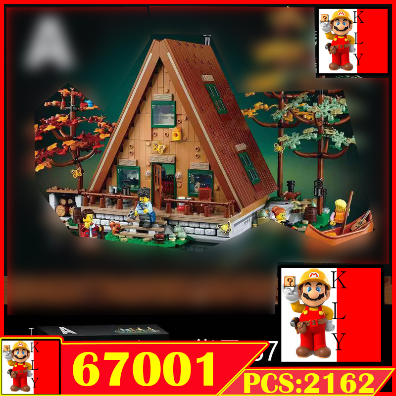 67001 A Frame Cabin COMPATIBLE 21338 Building Blocks A 形木屋拼装积木 | Shopee ...