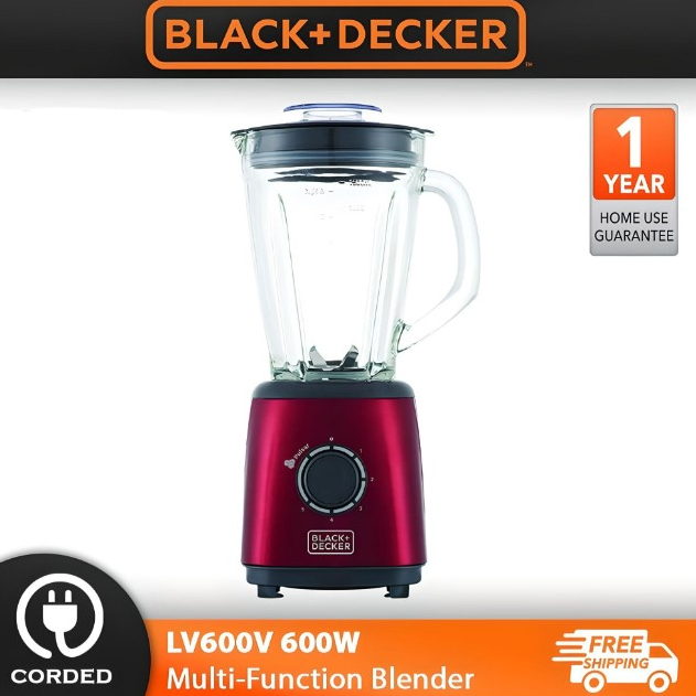 BLACK & DECKER Multifuntion Glass Jug Blender Perfect Fusion L600V Food