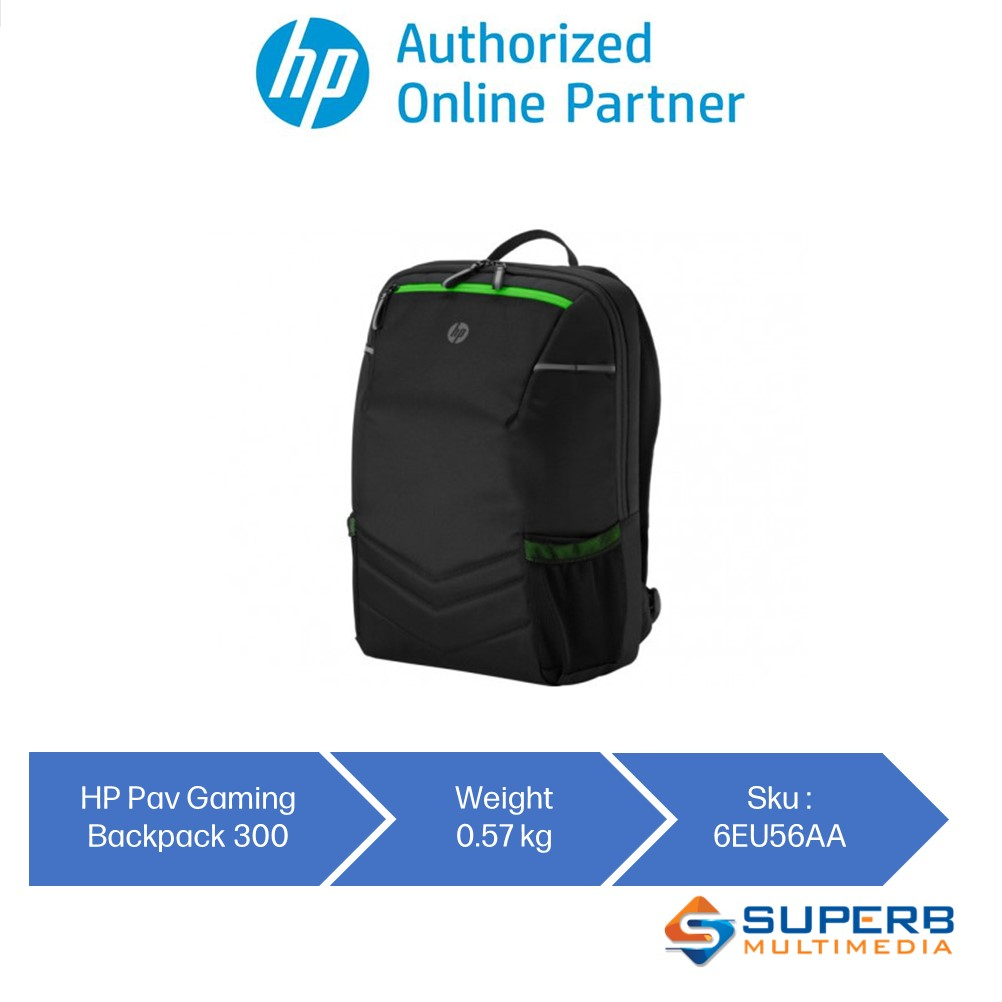 HP Pavilion Gaming Backpack 300 (6EU56AA) | Shopee Malaysia