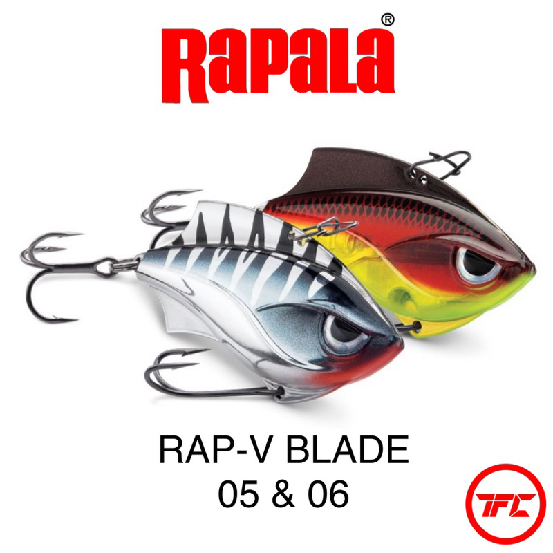 RAPALA Rap V Blade RVB-5 & RVB-6 Rattling Sinking Lure RVB05 RVB06 5cm 6cm