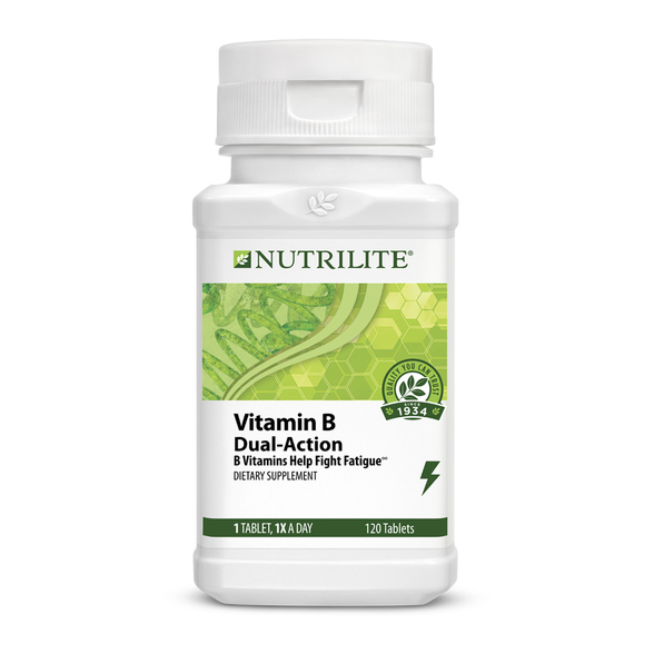 Nutrilite Vitamin B DualAction 120 Tablets NATURAL B COMPLEX