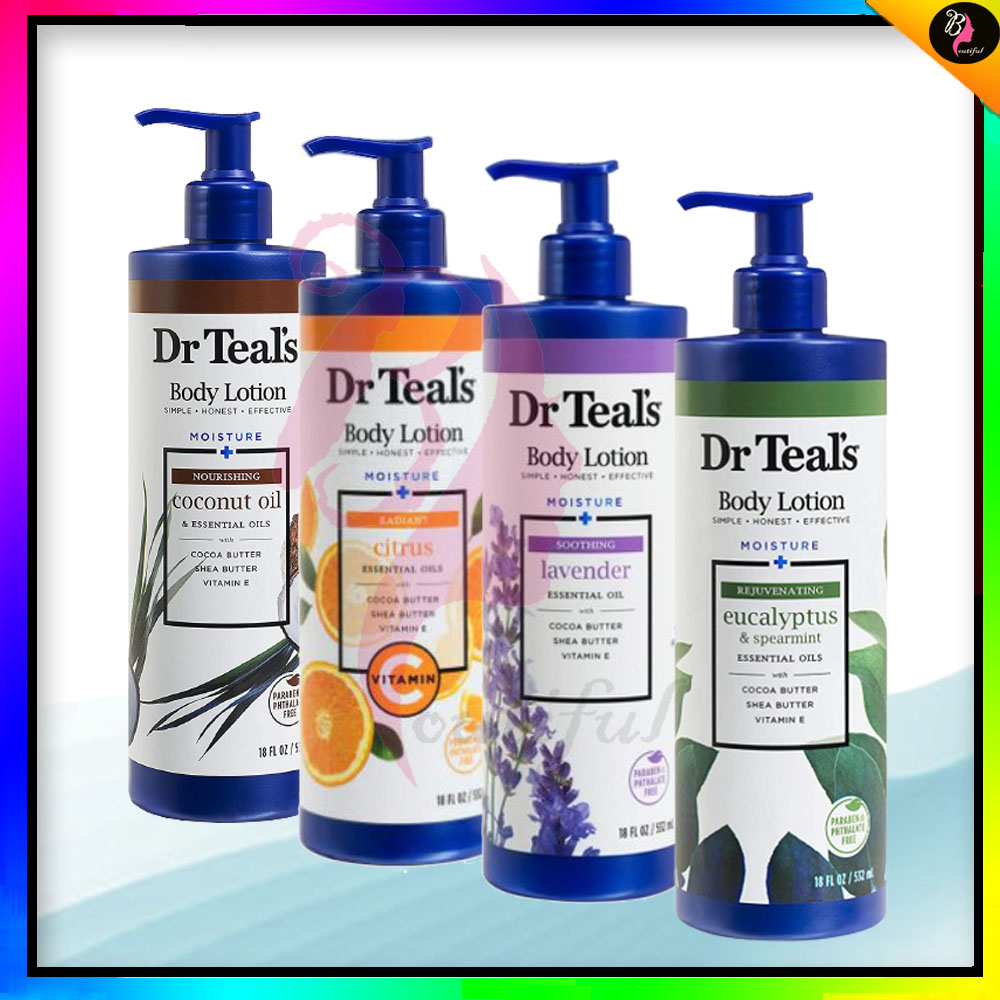 Dr Teal's Moisturizing Body Lotion 532ml Radiant Citrus/Soothing