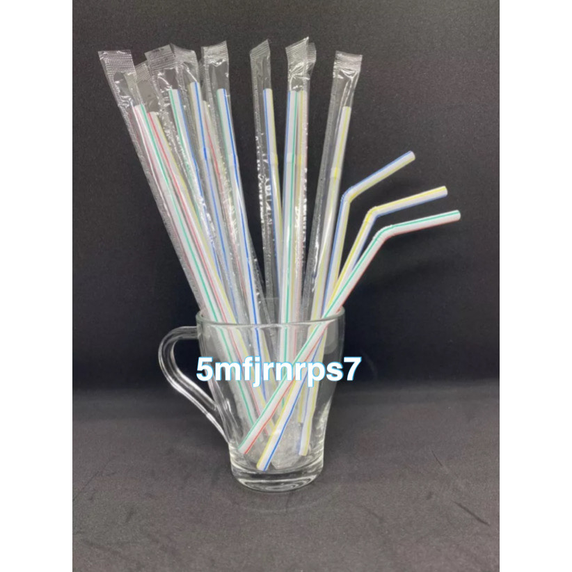 Flexible Straw Individual Packing / Straw Bengkok Pembungkusan Individu ...