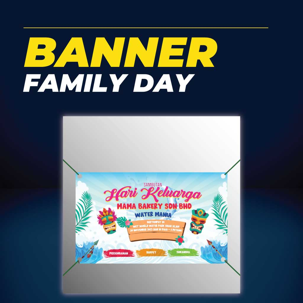 15 BANNER FAMILY DAY MENARIK | FAMILY FUN DAY BANNER | HARI KELUARGA ...