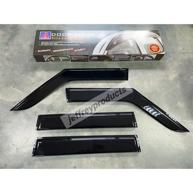 Jeep Cherokee XJ 1984 1998 Door Visor [ 5" Big ] (MADE IN MALAYSIA