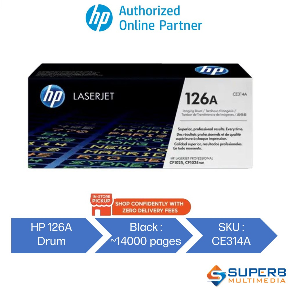 HP 126A Original CE314A LaserJet Imaging Drum Shopee Malaysia