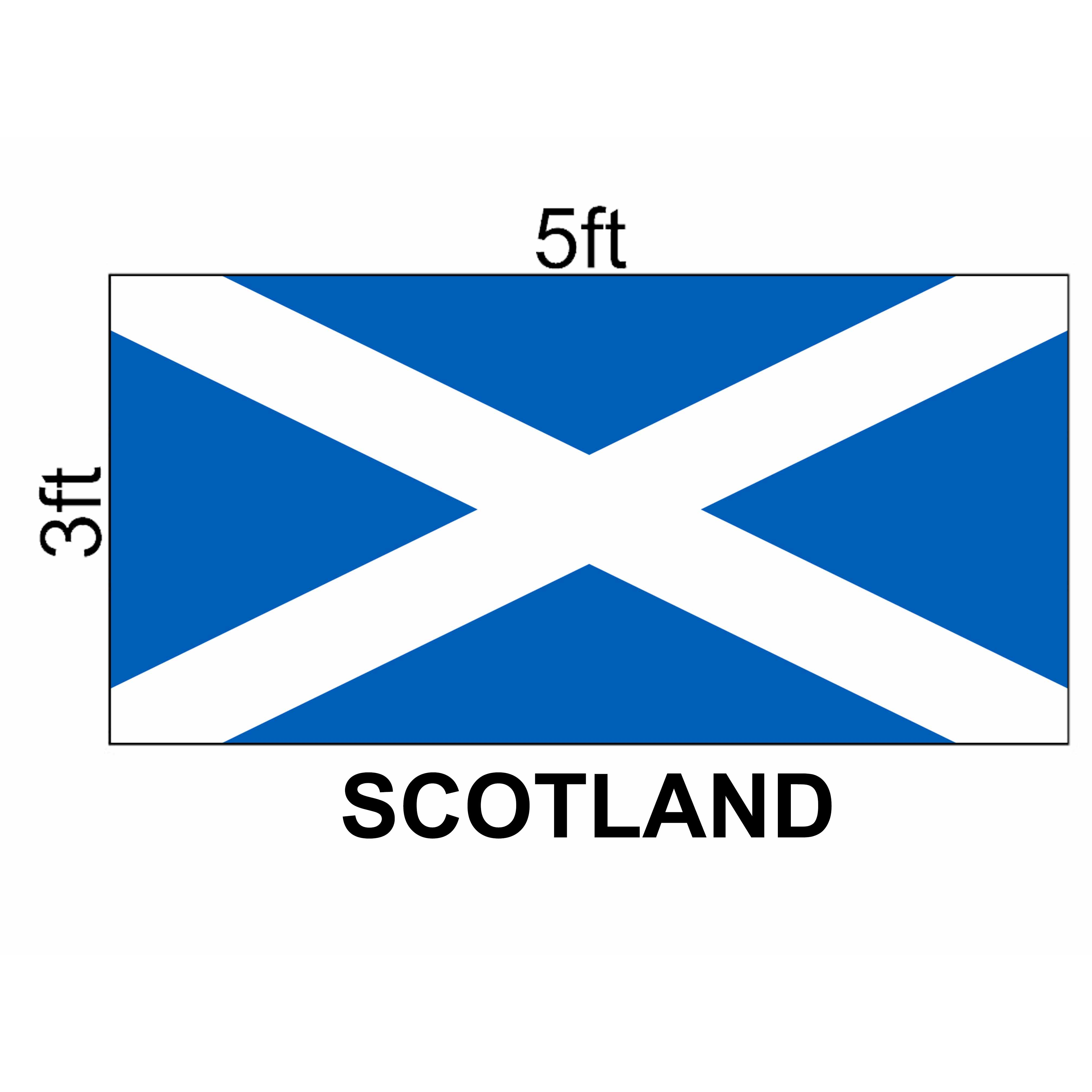 Scotland Flag 3x5ft, Bendera Scotland 3x5ft, Polyester | Shopee Malaysia