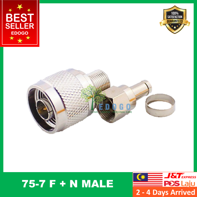 75-7/-9 F+N Type Male RF Coaxial Cable Adapter Connector for 4G Booster ...
