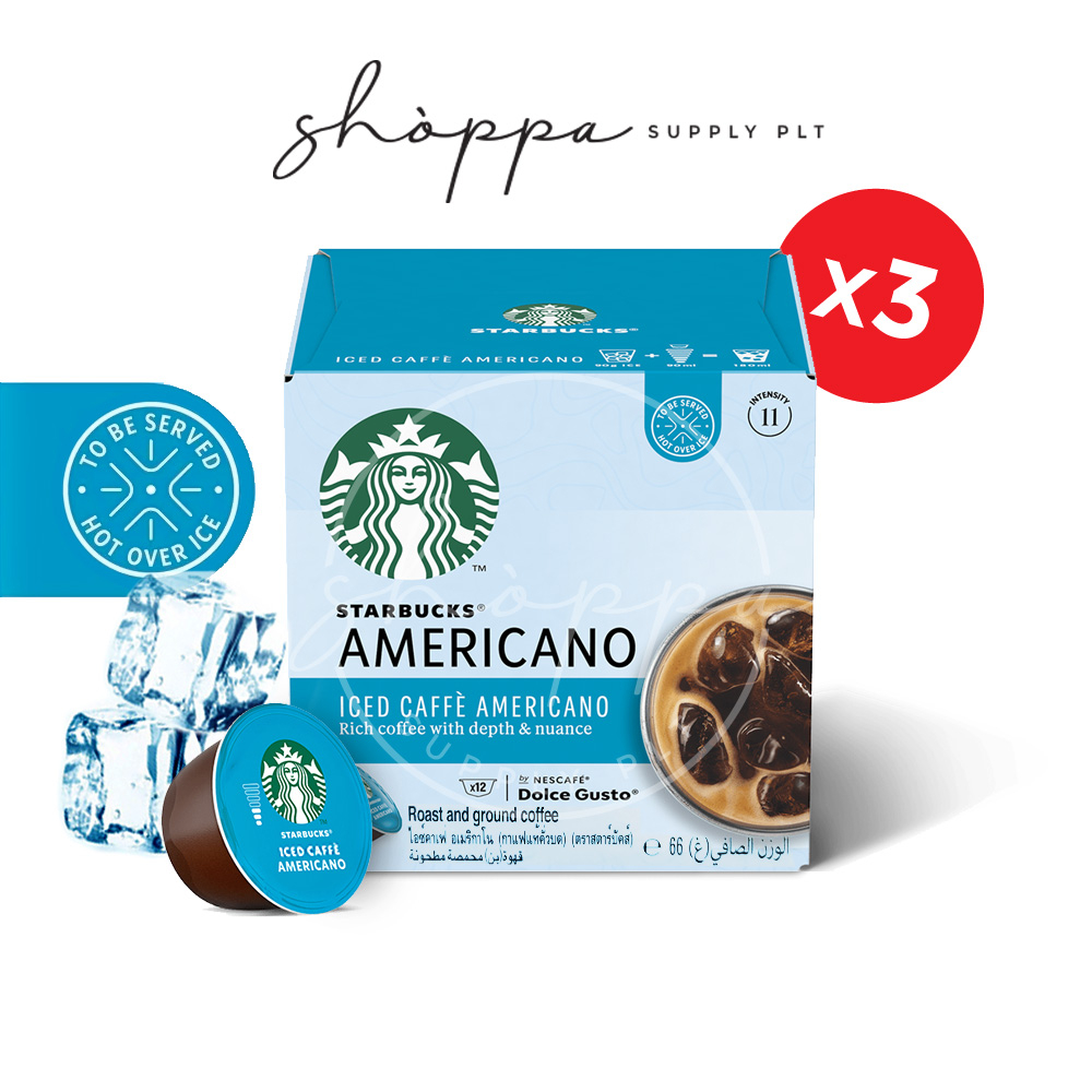 SHOPPA Starbucks ICED CAFFE AMERICANO by Nescafe Dolce Gusto 12