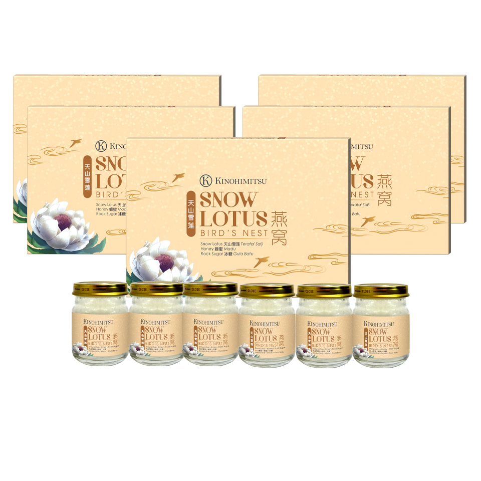 Total 6 Boxes Kinohimitsu Bird's Nest with Snow Lotus 6's Shopee Malaysia