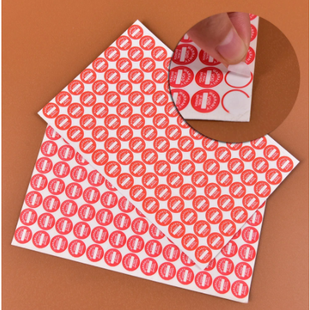 80pcs Warranty sticker Round Tampered stiker/ Destructible Warranty ...