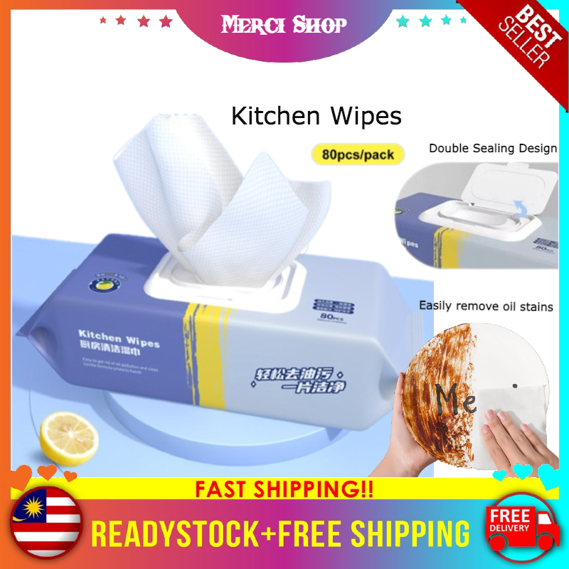 MS 80pcs Pack Kitchen Wipes Disposable Wet Tissue Wipes For Heavy Oil   My 11134207 7qul3 Lh0idiucqht9b3