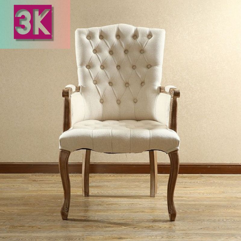 Old British Chair Design Oak Solid Wood Frame Kerusi Wing Chair
