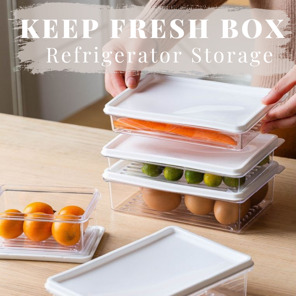 Transparent Sealed Crisper Box Refrigerator Storage Box Kitchen Food ...