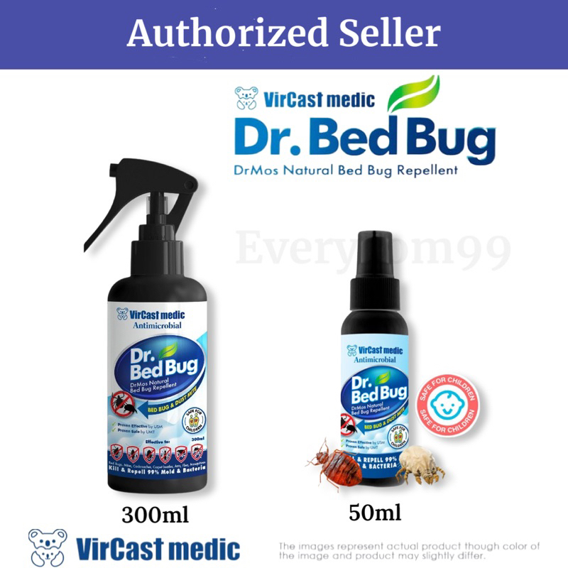 Vircast Medic Dr Bed Bug Natural Repellent Spray 300ml/50ml Shopee