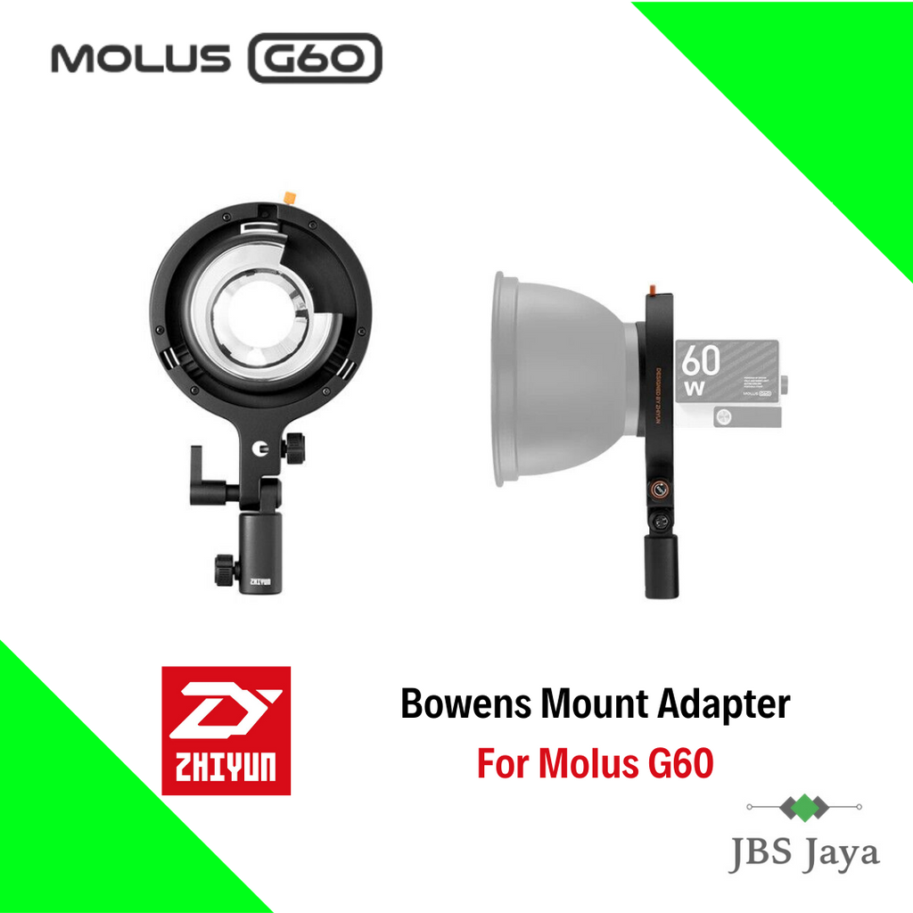 Adattatore Ufficiale ZHIYUN Da ZY Mount A Bowens Mount – Per Molus G60, Accessorio Originale