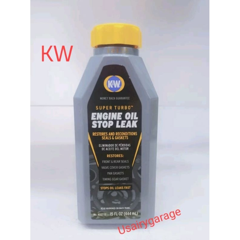 K&W 443ML SUPER TURBO ENGINE OIL STOP LEAK | Shopee Malaysia