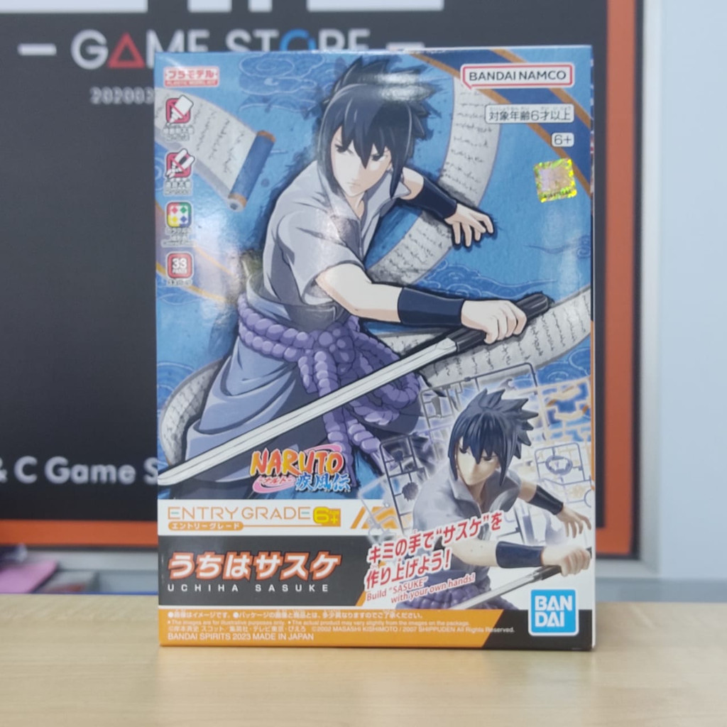 Figurine Entry Grade Naruto Uchiha Sasuke BANDAI – Kit Modèle Facile Sans Outils