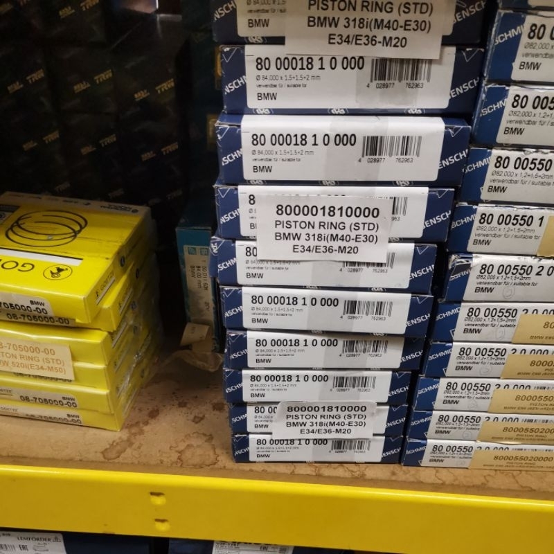 PISTON RING BMW E30 M40 // E34 E36 M20 STANDARD SIZE (KS) 4 PISTON