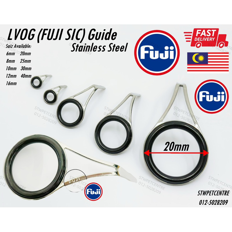 Sale Fuji PLSG Size 4 Rod Guide Stainless Frame SIC x 1 (2025