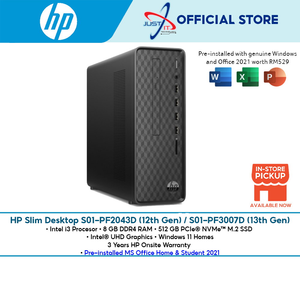 HP SLIM S01PF2043D (I312100) / S01PF3007D (i313100) DESKTOP PC