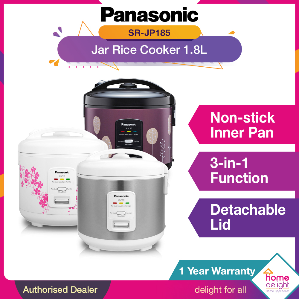 Panasonic SRJP185 Jar Rice Cooker Nonstick 1.8L Shopee Malaysia