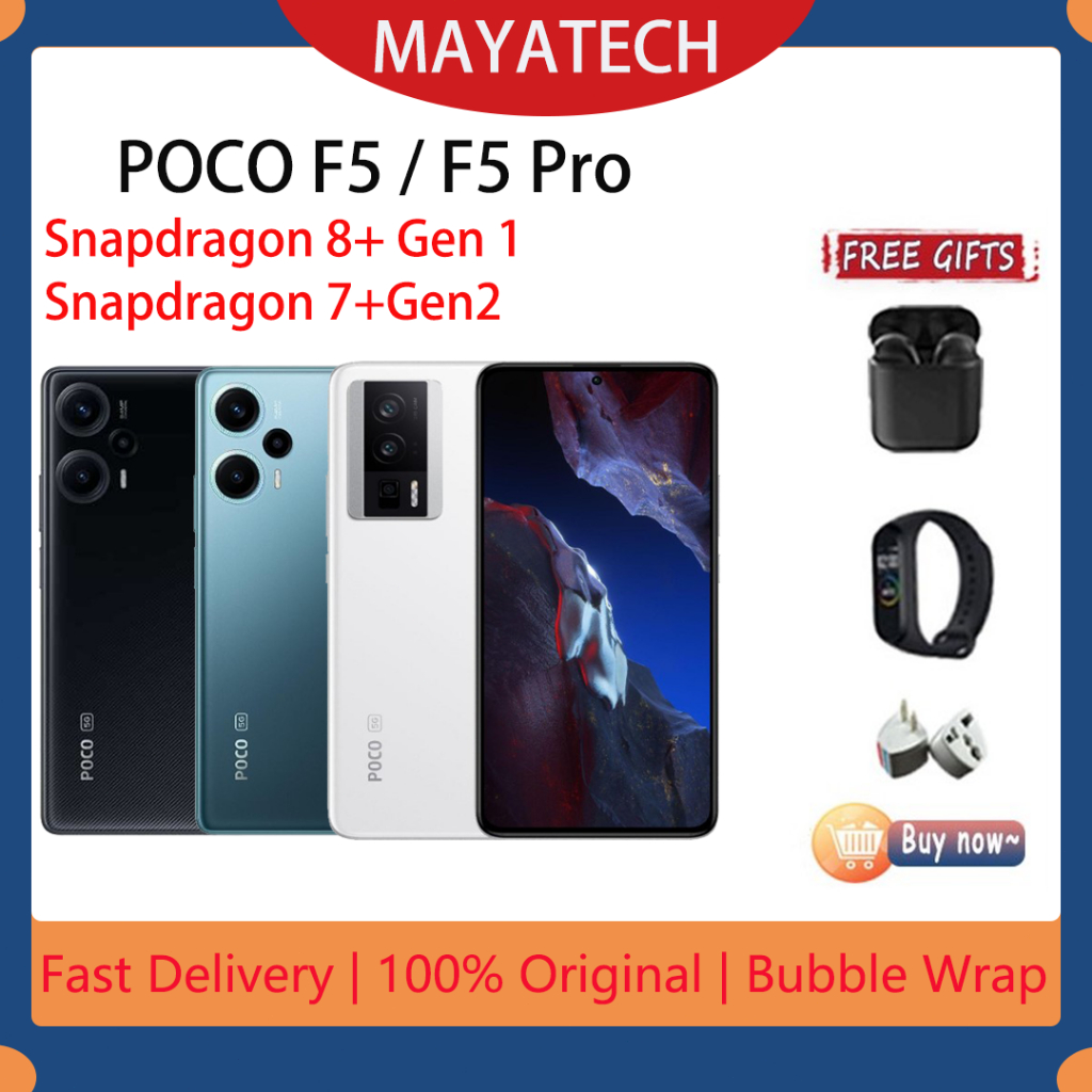 POCO F5 Pro 5G /Snapdragon 8+Gen1 / POCO F5 5G / Snapdragon 7+Gen2 120Hz  Flow Amoled + Free Gift