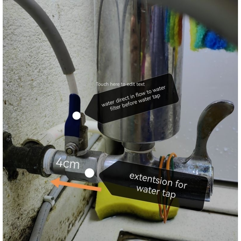 water filter Feeder valve/ water tap extension for Filter Installation