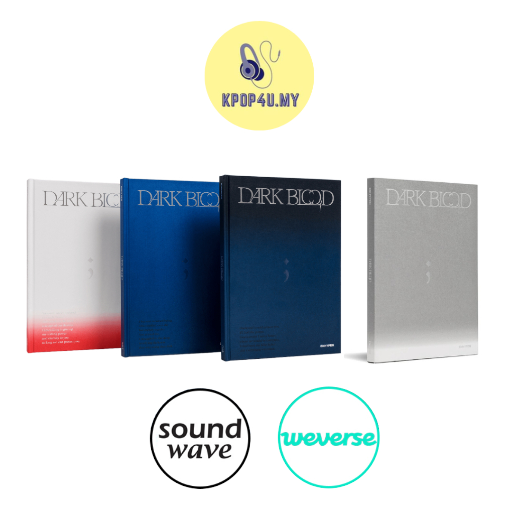 [Ktown4u/Soundwave/Weverse] ENHYPEN - DARK BLOOD 4TH MINI ALBUM ENGENE ...