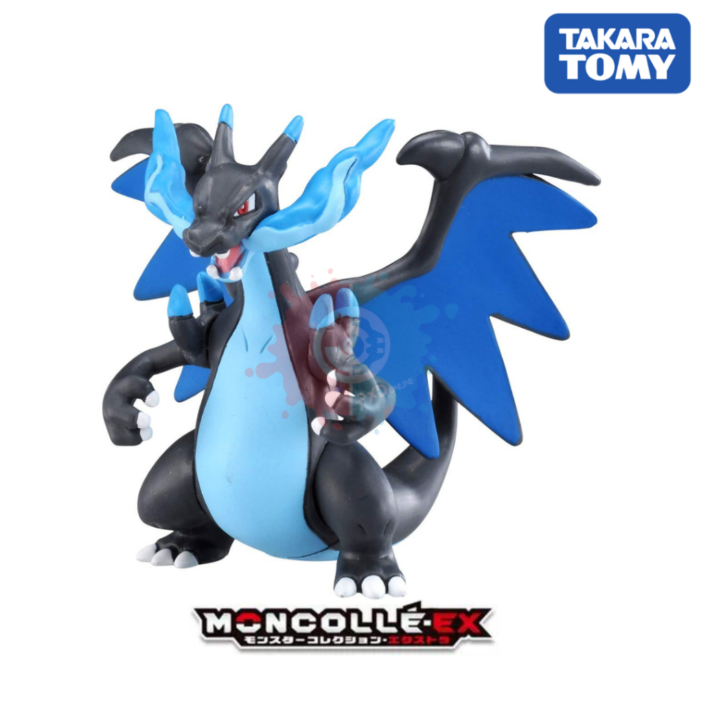 TAKARA TOMY POKEMON MONSTER-EX ESP_08 MEGA CHARIZARD X | Shopee Malaysia