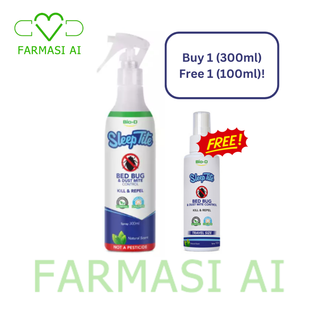 BioD Sleeptite Bed Bug & Dust Mite Spray (Natural Scent) 300ml (Exp 01/2024) Shopee Malaysia