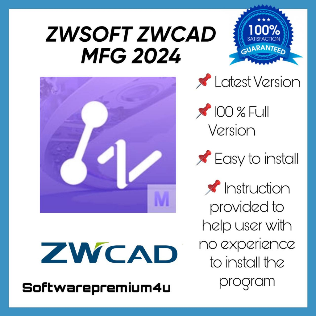 ZWSOFT ZWCAD MFG 2024 🔥【Latest】🔥 | Shopee Malaysia