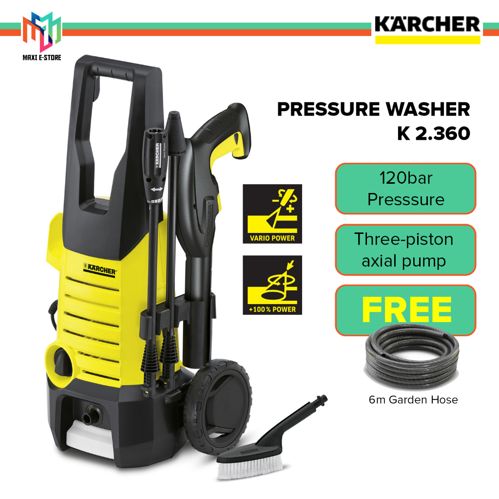 Karcher K2 Series High Pressure Washer (120 bar) [Free Hose] K2.360