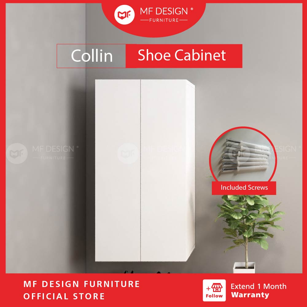 MF DESIGN Collin WALL SHOE 2 Door With 6Tiers Shoes