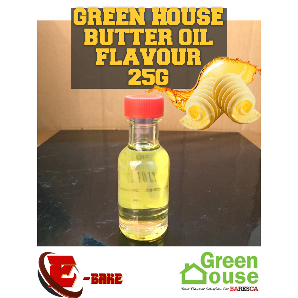 (BUTTER OIL FLAVOUR) 25G REPACK GREEN HOUSE BRAND | HALAL | Shopee Malaysia