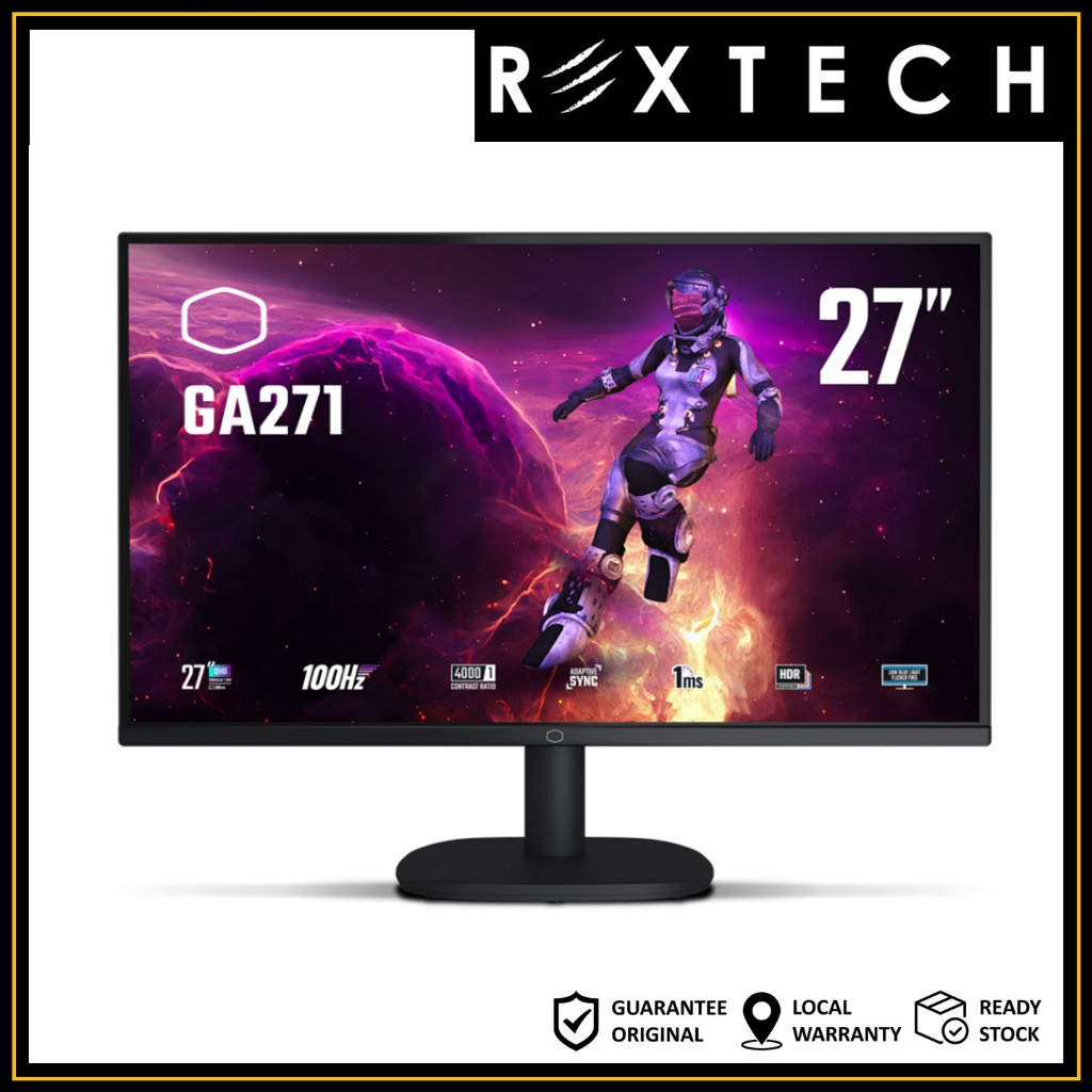 Cooler Master GA271 Display Monitor (VA, 2K WQHD, 100Hz, 1ms) | Shopee ...