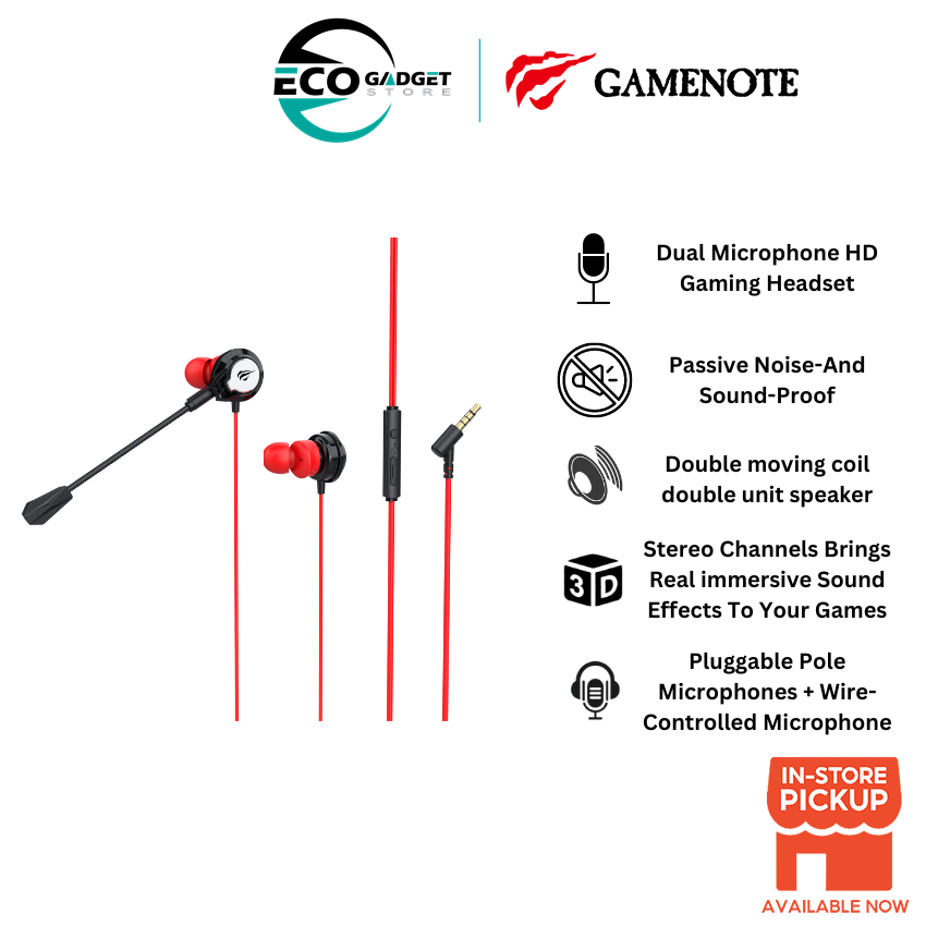 Gamenote Havit Ge02 Gaming Earplugs Shopee Malaysia