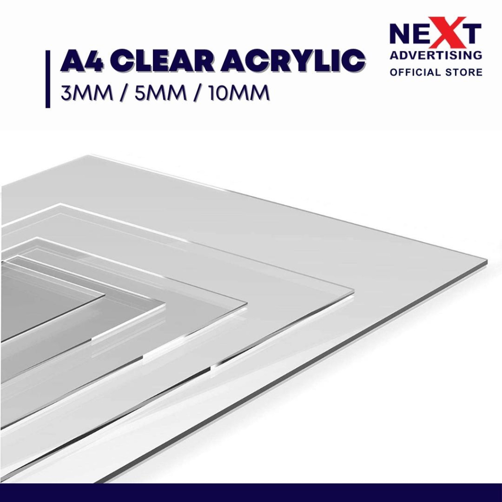 A4 Clear/Transparent Acrylic Sheet Sheet (3mm, 5mm,10mm) | Shopee Malaysia