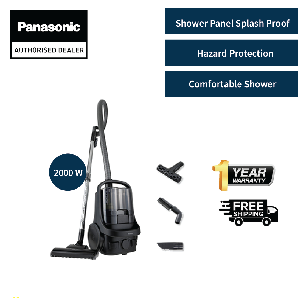 Panasonic Cyclone Bagless Canister Vacuum Cleaner with Hepa Filter