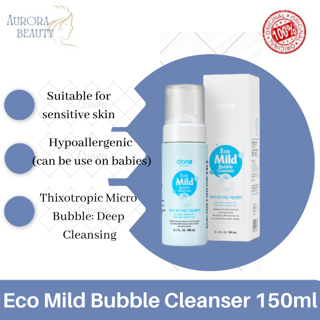 Atomy 艾多美 ECO MILD BUBBLE CLEANSER [A.T.O.M.Y.] (150ml) [FOR SENSITIVE SKIN] Shopee Malaysia