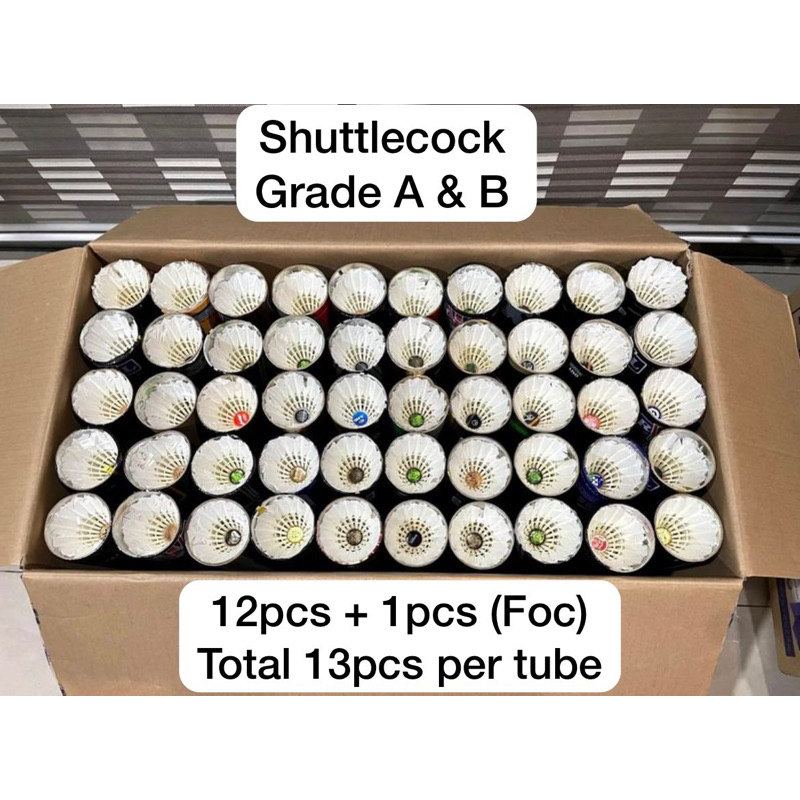 Secondhand/Used Badminton Shuttlecock (13pcs/tube) | Shopee Malaysia
