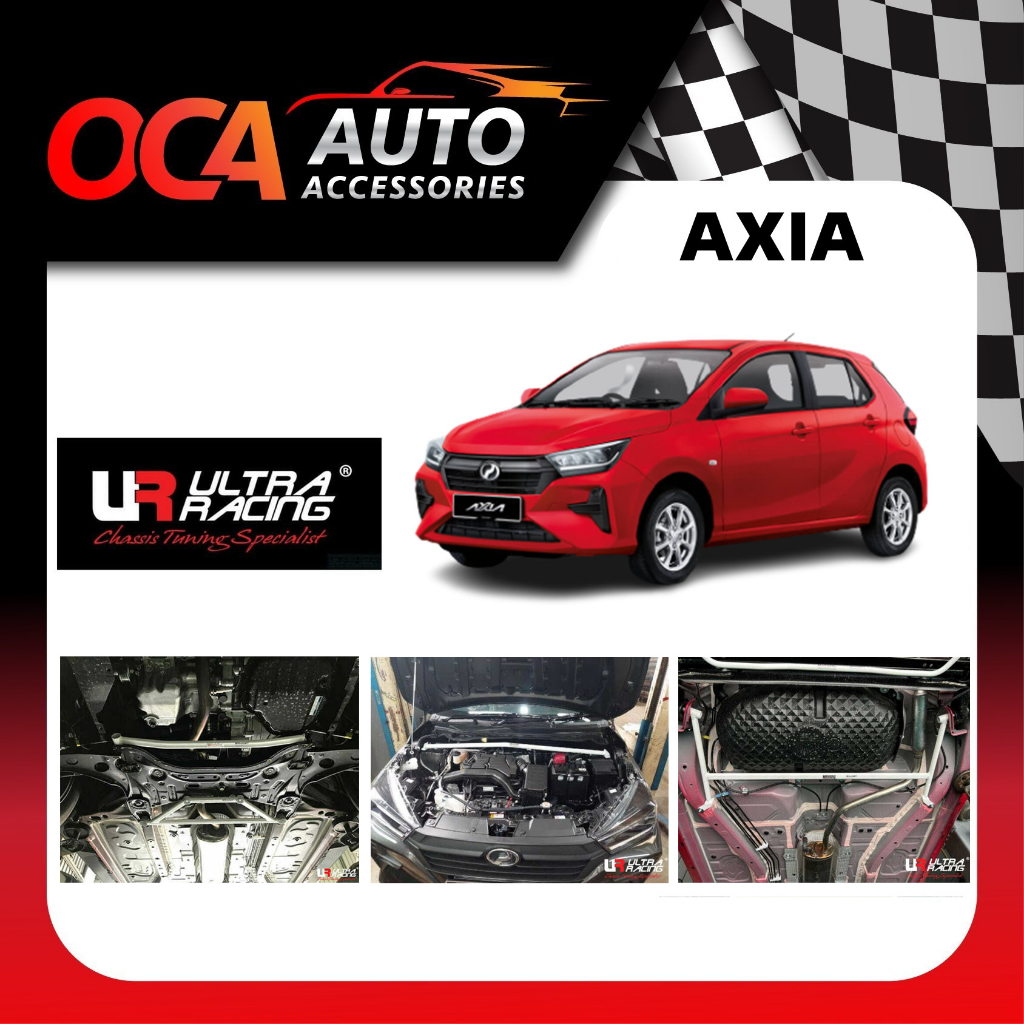 Perodua Axia New A300 '23 Ultra Racing Bar Safety Bar Front Strut Bar ...