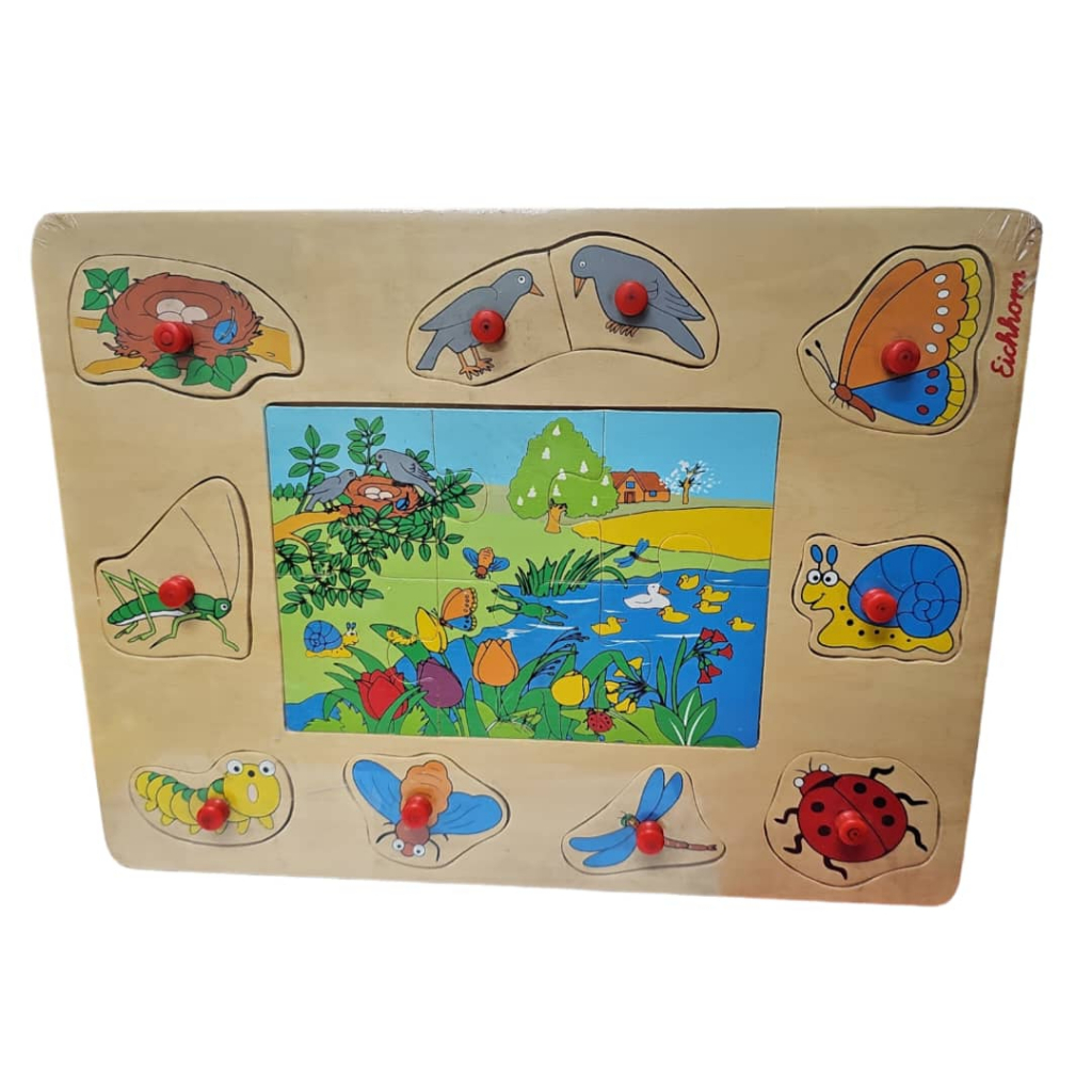 Wooden Knob Puzzle - Insect | Shopee Malaysia
