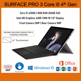 Refurbished) Microsoft Surface Pro 7/Pro 6/Pro 5(1 YEAR