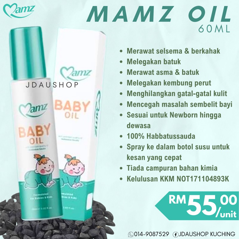 MAMZ OIL 60ml💯 ORIGINAL HQ | Shopee Malaysia