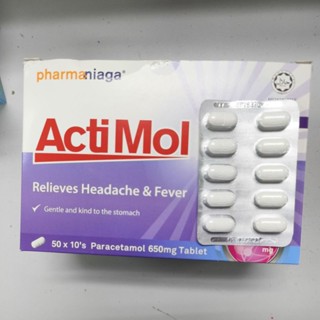 ACTIMOL 650MG (PARACEtAMOL 650MG) PANADOL 650MG 10's Pharmaniaga ...