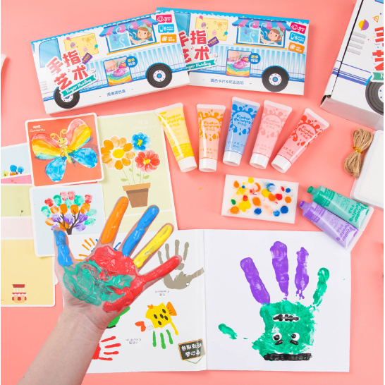 Children's finger paint art painting DIY creative Washable finger paint