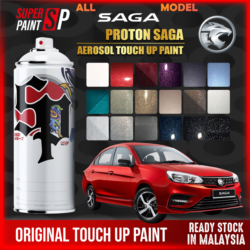 PROTON SAGA 】 Touch Up Paint 🚗 370ml Aerosol Spray DIY Cat Spray Calar ...