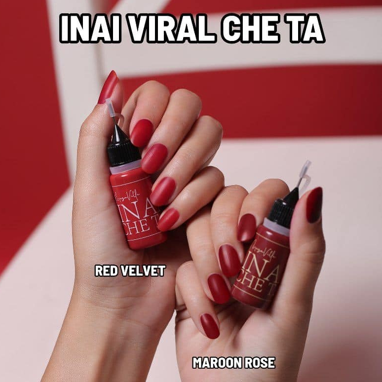 INAI CHE TA | RED VELVET MAROON ROSE | | Inai Sah Wudhuk | Shopee Malaysia
