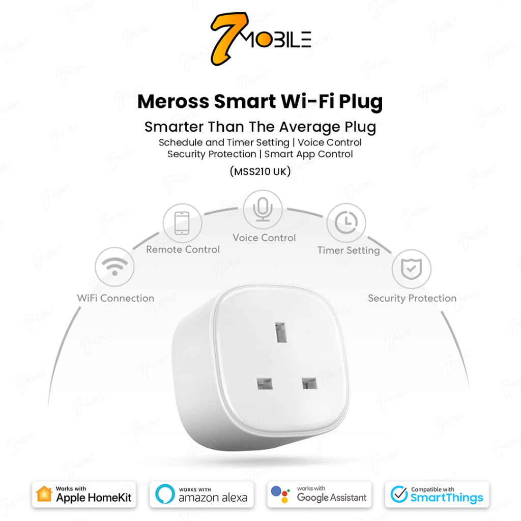 Meross Smart WiFi Plug MSS210 UK 3Pin Plug [Remote Control App Control Create On / Off